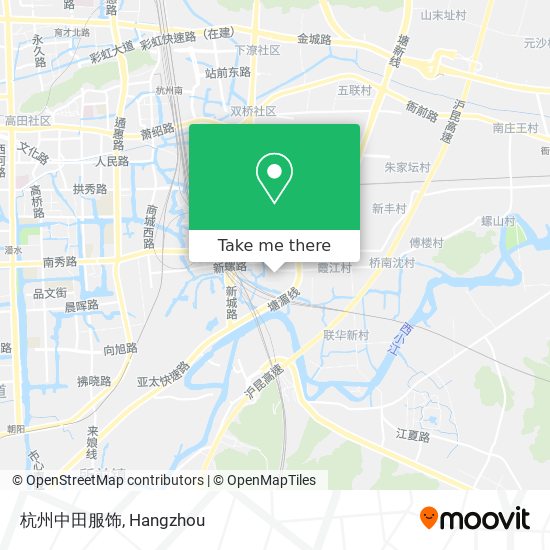 杭州中田服饰 map
