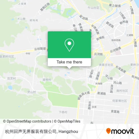 杭州回声无界服装有限公司 map