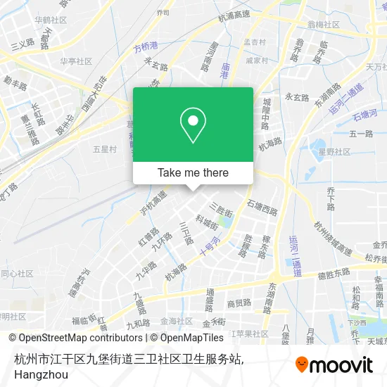 杭州市江干区九堡街道三卫社区卫生服务站 map
