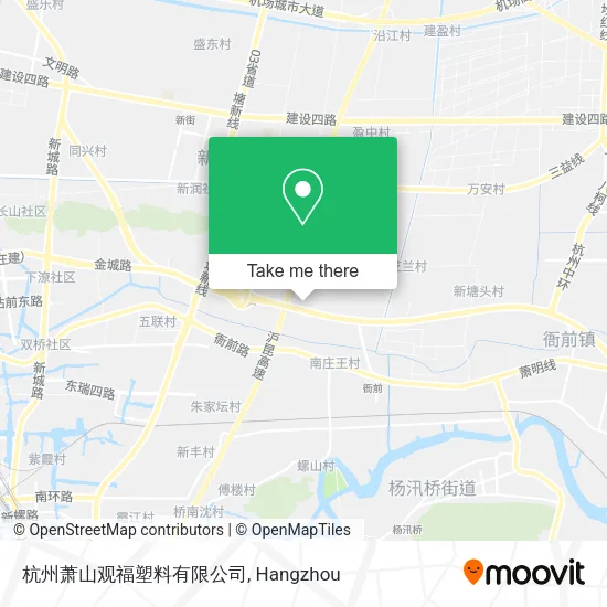杭州萧山观福塑料有限公司 map