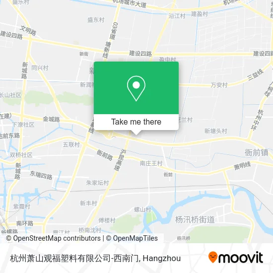 杭州萧山观福塑料有限公司-西南门 map