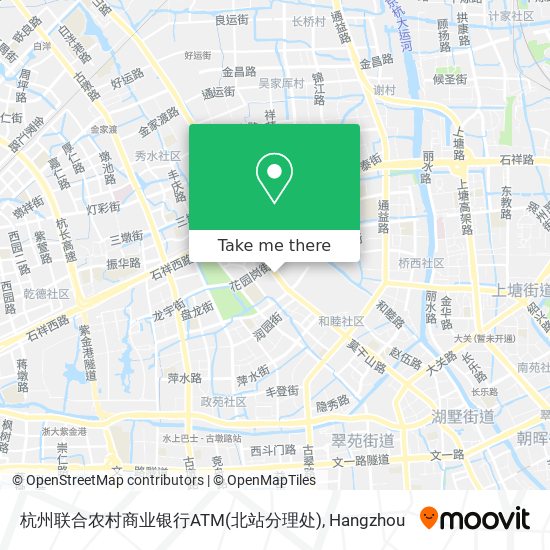 杭州联合农村商业银行ATM(北站分理处) map
