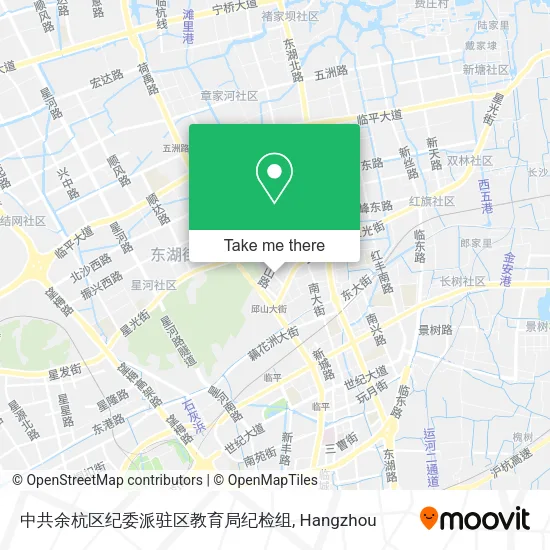 中共余杭区纪委派驻区教育局纪检组 map