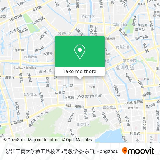 浙江工商大学教工路校区5号教学楼-东门 map