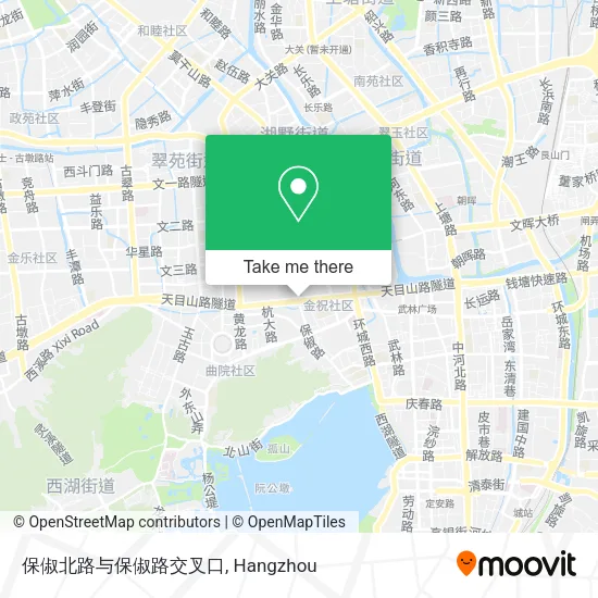 保俶北路与保俶路交叉口 map