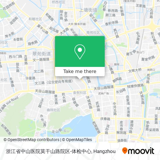 浙江省中山医院莫干山路院区-体检中心 map