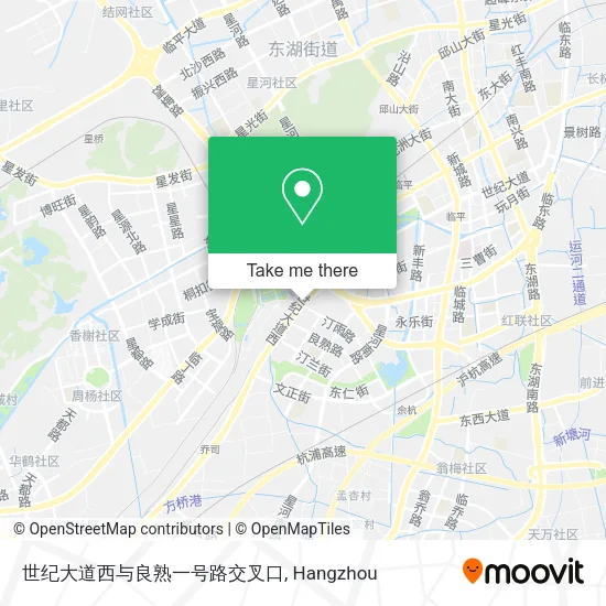 世纪大道西与良熟一号路交叉口 map