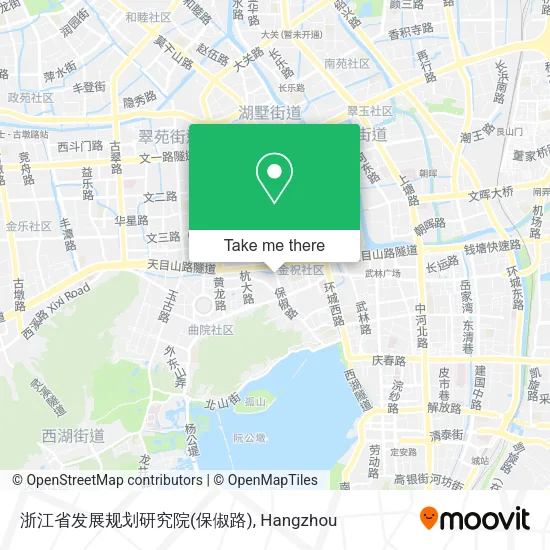 浙江省发展规划研究院(保俶路) map