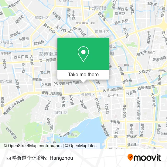 西溪街道个体税收 map