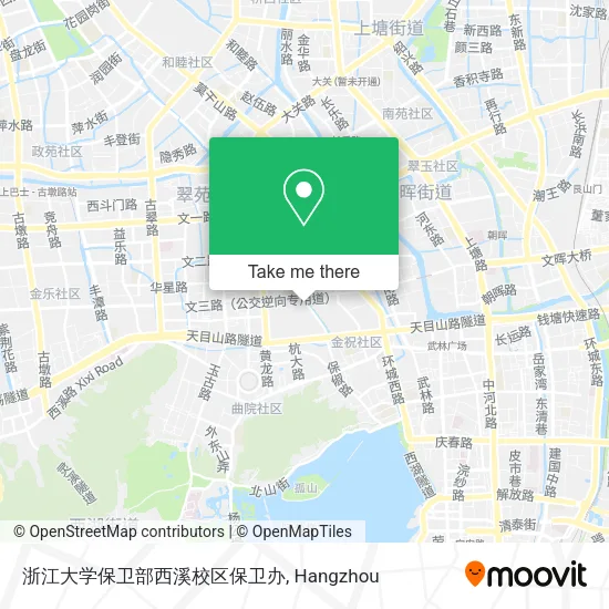 浙江大学保卫部西溪校区保卫办 map