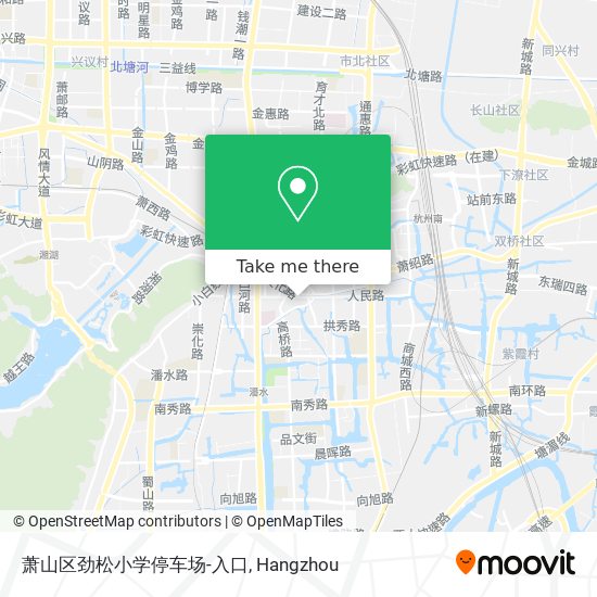 萧山区劲松小学停车场-入口 map