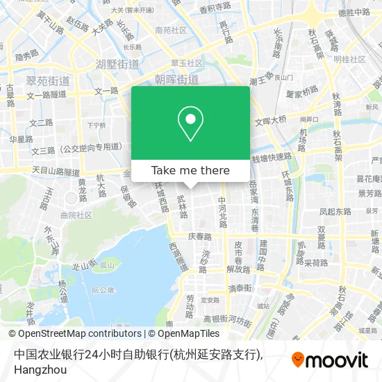 中国农业银行24小时自助银行(杭州延安路支行) map