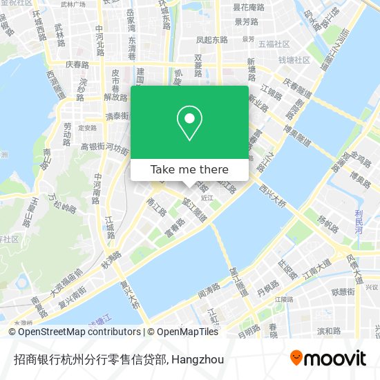 招商银行杭州分行零售信贷部 map