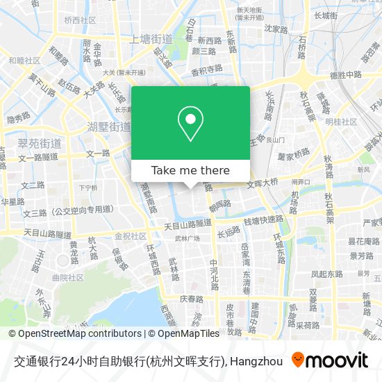 交通银行24小时自助银行(杭州文晖支行) map