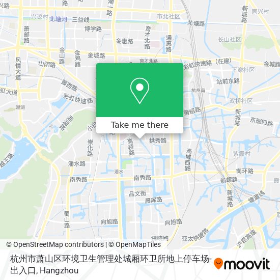 杭州市萧山区环境卫生管理处城厢环卫所地上停车场-出入口 map