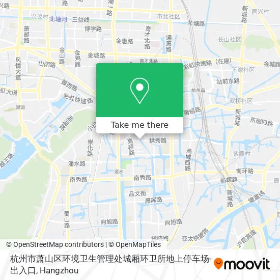 杭州市萧山区环境卫生管理处城厢环卫所地上停车场-出入口 map