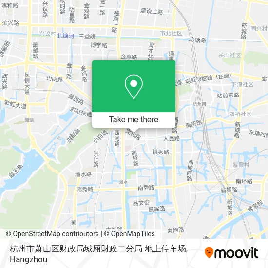 杭州市萧山区财政局城厢财政二分局-地上停车场 map