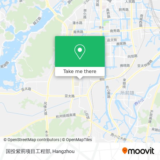 国投紫荊项目工程部 map