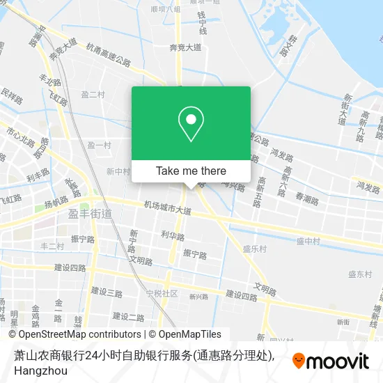 萧山农商银行24小时自助银行服务(通惠路分理处) map