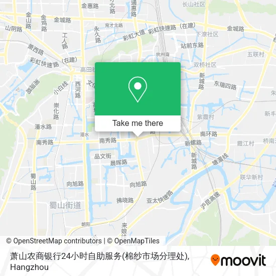 萧山农商银行24小时自助服务(棉纱市场分理处) map