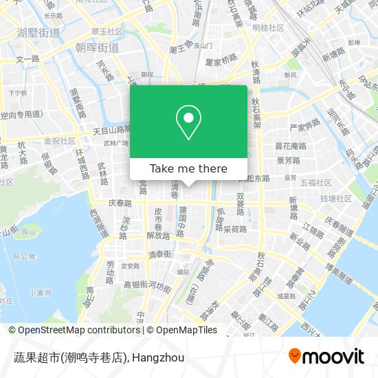 蔬果超市(潮鸣寺巷店) map