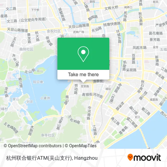 杭州联合银行ATM(吴山支行) map