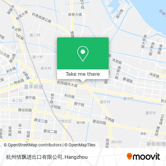 杭州情飘进出口有限公司 map