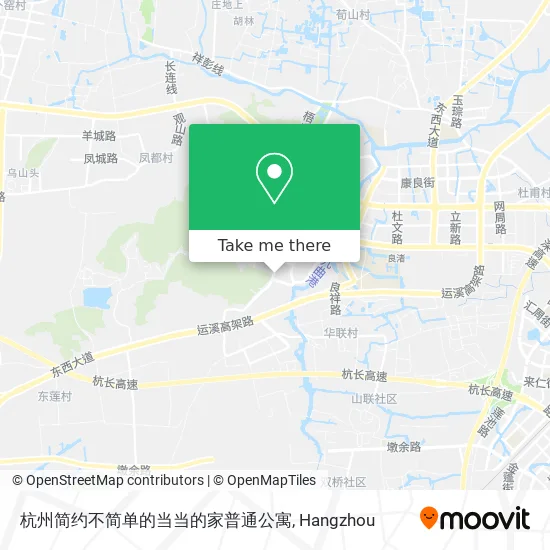 杭州简约不简单的当当的家普通公寓 map