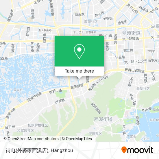 街电(外婆家西溪店) map
