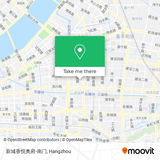 新城香悦奥府-南门 map