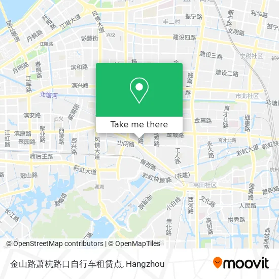 金山路萧杭路口自行车租赁点 map