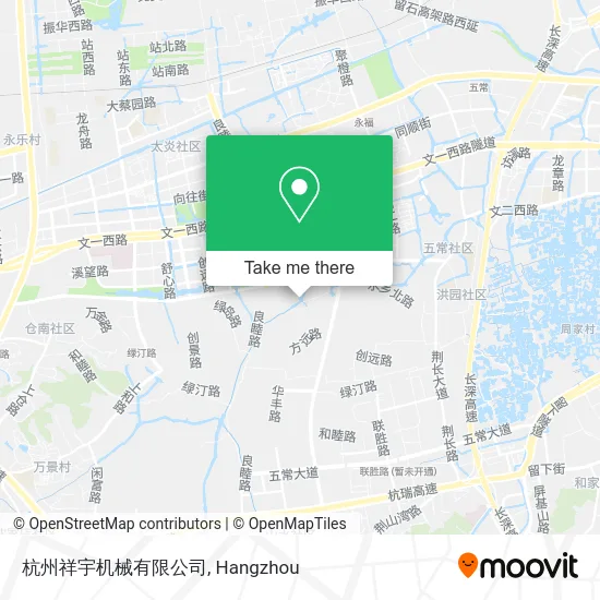杭州祥宇机械有限公司 map