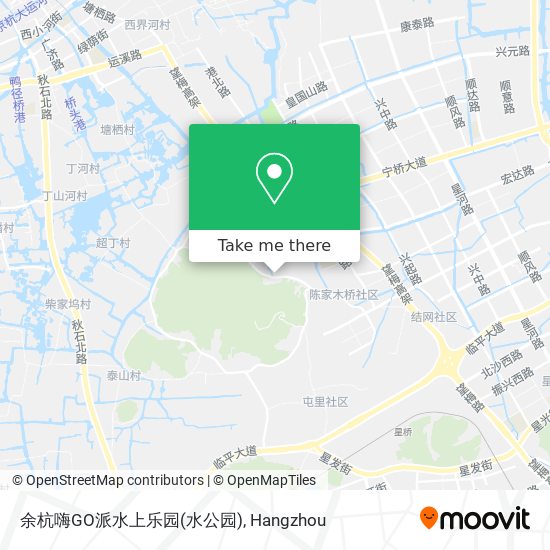余杭嗨GO派水上乐园(水公园) map