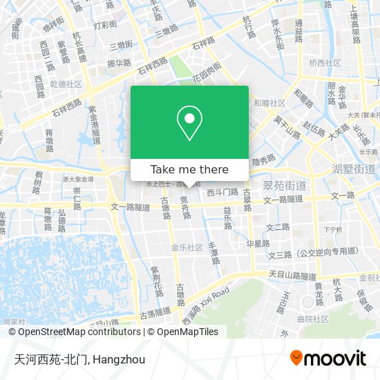 天河西苑-北门 map