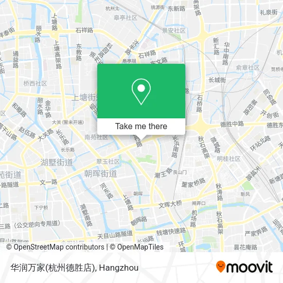 华润万家(杭州德胜店) map