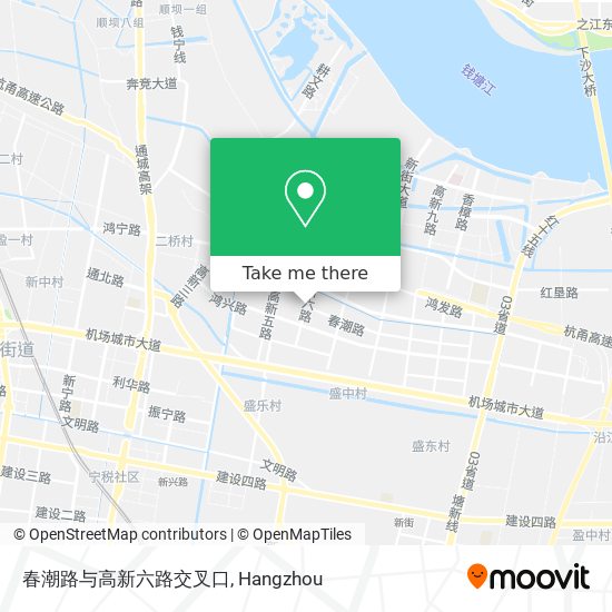 春潮路与高新六路交叉口 map