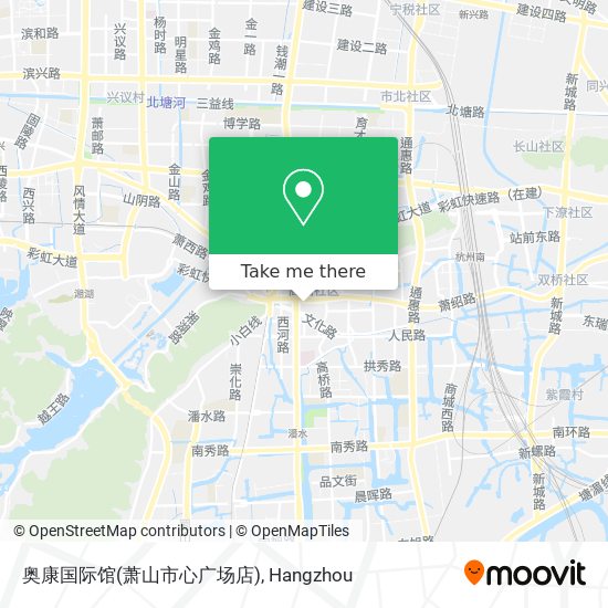奥康国际馆(萧山市心广场店) map