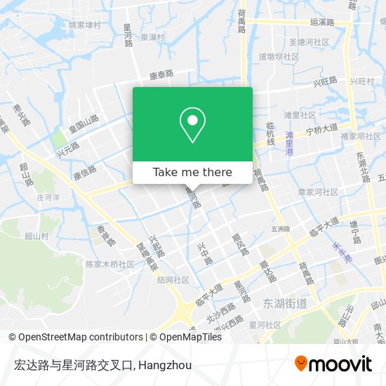 宏达路与星河路交叉口 map