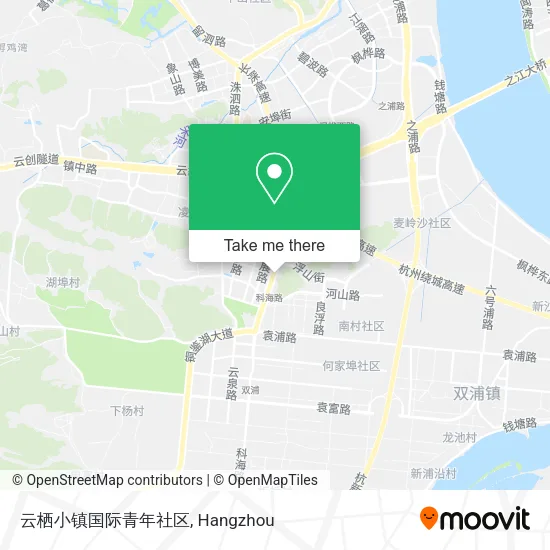 云栖小镇国际青年社区 map