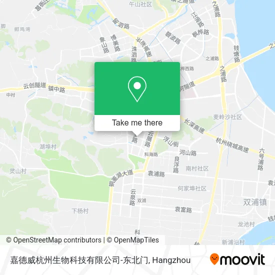 嘉德威杭州生物科技有限公司-东北门 map