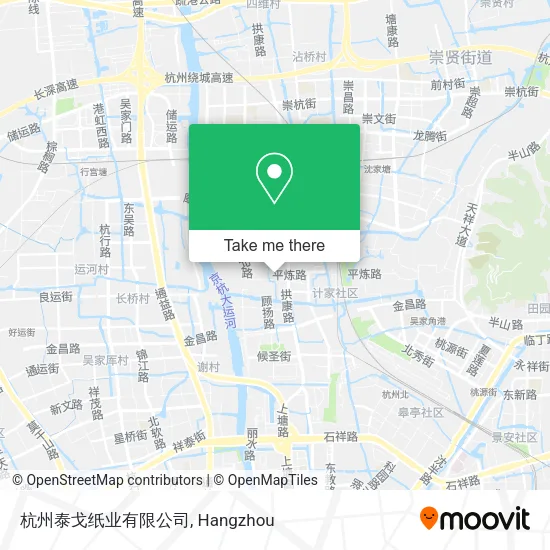 杭州泰戈纸业有限公司 map