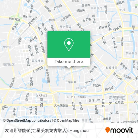 友迪斯智能锁(红星美凯龙古墩店) map