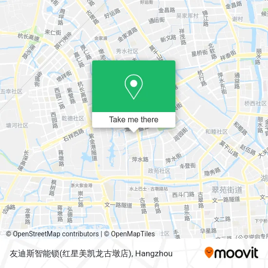 友迪斯智能锁(红星美凯龙古墩店) map