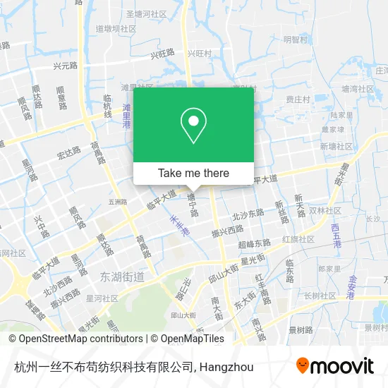 杭州一丝不布苟纺织科技有限公司 map