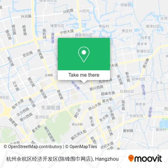 杭州余杭区经济开发区(陈锋围巾网店) map