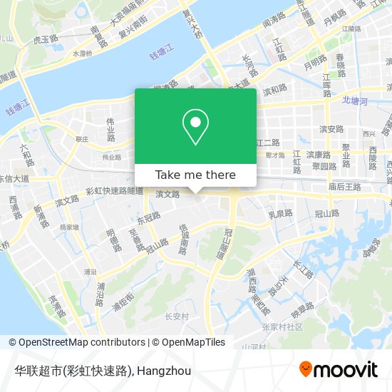 华联超市(彩虹快速路) map