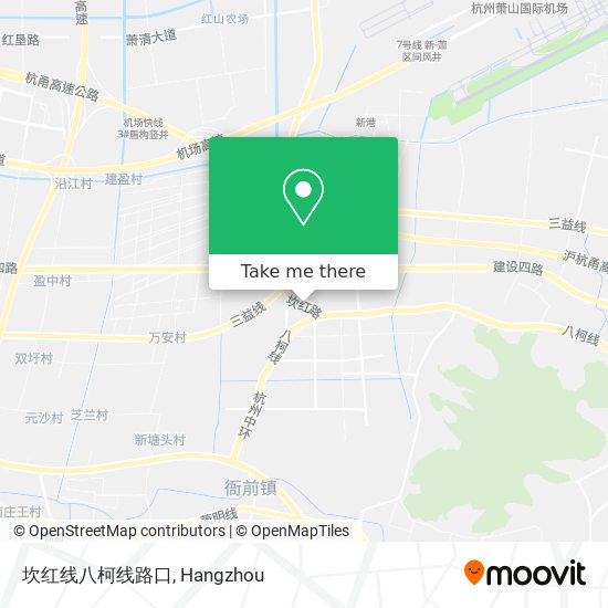 坎红线八柯线路口 map