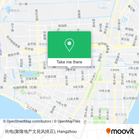 街电(聚隆地产文苑风情店) map