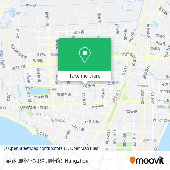 猫迷咖啡小院(猫咖啡馆) map