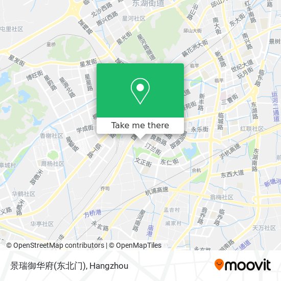 景瑞御华府(东北门) map